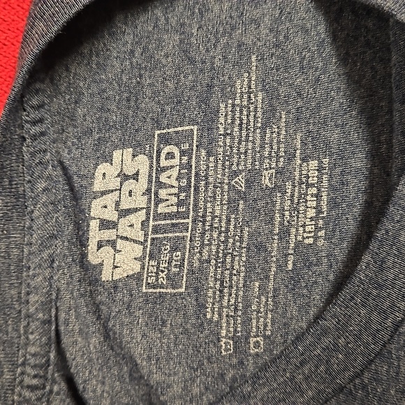 Star Wars The Mandalorian 2XL Mad Engine short sleeve blue Baby Yoda graphic tee - Picture 3 of 5